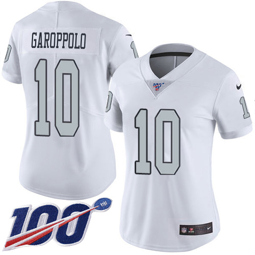 Womens San Francisco 49ers Jimmy Garoppolo White Super Bowl Liv Game Jersey  - Dingeas